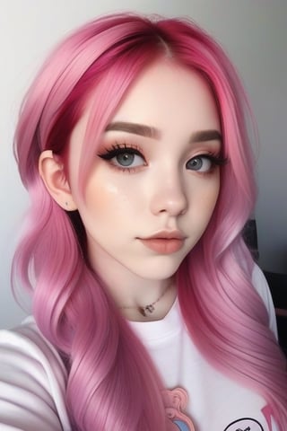 imagine a personality passionate about pink hair, games and anime. Create details about your aesthetic, interests, lifestyle, and unique approaches to content creation. How she incorporates her loves for colored hair, the gamer universe and anime