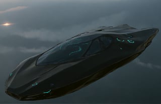  Ultra realistic 8K image, of a Shiny  Massive futurist spaceship with light edges and borders, parked on the ground in a space port hanger inspired by cyberpunk,wedge-shaped,  space area background, (Front Side view), sharp focus, Beautiful weather,symmetrical,spcrft,Starship,Huracán,zaha style,sifi style,futuristic car,NIO,Pagani style, furai style,no wheels,antigravity,Koenigsegg ccx,Fly in the air,symmetry car head,No car logo,CYT