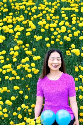  Create a digital art piece of a female smiling on a sunny summer day, sitting in a field of wildflowers. The subject is wearing a colorful outfit and has a joyful expression on her face. The art piece is rendered in exquisite detail, with the vibrant colors of the flowers and the warm lighting creating a cheerful and inviting atmosphere. Huge breast, heart shape breast, mega breast, thick body, slime waist, , tiny waist et voila,Indian,Woman,Indian tradition,3dcharacter