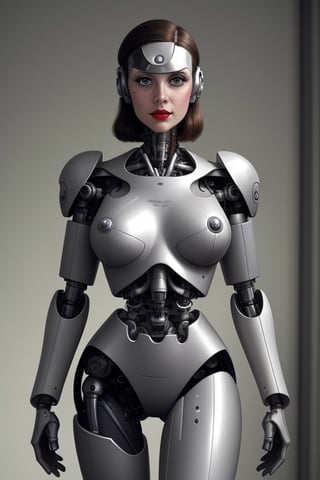 A 1950's cyborg woman.