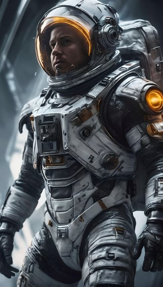 a close up of a man in a space suit with a helmet on, 8 k high detail concept art, wojtek fus, interstellar space suit, epic sci-fi character art, epic sci - fi character art, detailed sci-fi art, science fiction space suit, 8k hd concept art, amazing 8k character concept art, epic scifi character art