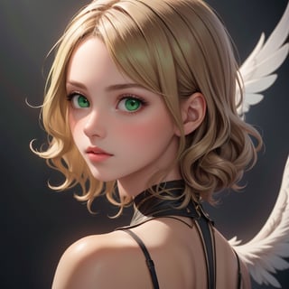 1girl, blonde, styled, slim built, small bust, long legs, bewitching  dark green eyes, wing eyeliner, long eyelashes, blue eye shadow, realistic skin, easy to smile, perfect hands, perfect fingers, photorealistic, cinematic and dramatic back lighting.  @gamma,  Leonardo da Vinci style, portrait