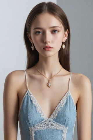 A full-body portrait photo of a Russian fashion model, (age 18-30:1.5),

(ultra realistic,best quality),photorealistic,Extremely Realistic, in depth, cinematic light,hubgwomen,hubg_beauty_girl,

medium hair, detailed face, detailed nose, erect nipples, ear rings,
realism,realistic,raw,analog,portrait,photorealistic,


(slender girl, skinny body, very thin:0.8),