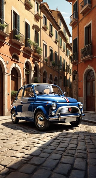 a illustartion of classic FIAT automobile 
