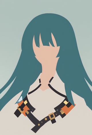 score_9, score_8_up, score_7_up, Minimalstyle,1girl, ,simple, faceless female, beautiful, extremely detailed, vector, headshot,minimalstyle, jack-o' (guilty gear)