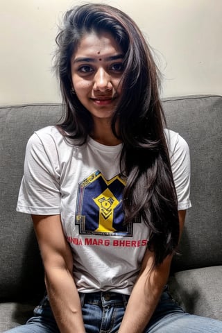 beautiful cute young attractive indian teenage girl, 18 years old, cute,  Instagram model, long black_hair, colorful hair, warm, at home, indian, see through shirt
