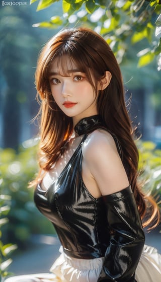 full body, cute smile , white hair, gold and white brassiere , detailed face, 8k resolution, (gothic masterpiece), oil painting, heavy strokes, HW*,short hair bang,hair bangs are above the eyebrows,no bang,realistic,Double eyelids,bow on her head, cute eye,cute lip,Breasts ,Young beauty spirit, A full body photograph with realistic style portrays, Extremely beautiful , well done, a young and powerful Norsewoman-godess, (orange hair to brown hair gradient hair:1.3) (glowing eyes)、 neat and clean、adorable、Slim Body,(tareme:1.5),,shiny hair, shiny skin long hair of medium height armed with two formidable daggers in attack position with blue damask blades inlaid with onyx gems, a silent and formidable warrior queen, cloaked in the shadows that branch out from her cloak as black as night, equipped for battle with a thick black leather armor embellished with runes of protection and runic spirals. 
One aspect that sets her apart is her special boots made of blue leather with greyish runic inlays from which curls of fog pipe , ultra-realistic detail, Ultra detailed, The composition imitates a cinematic movie, The intricate details, sharp focus, perfect body proportion, full body seen from afar, a mystical ancestral land background, ultra realistic, iper realistic image,dream_girl