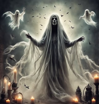 create an  ghostly fantasy  image