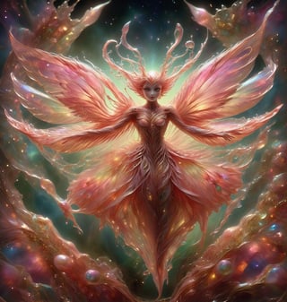 create an a  stunning fairy hybrid,DonMBl00mingF41ryXL,DonM3l3m3nt4lXL,DonMDr4g0nXL