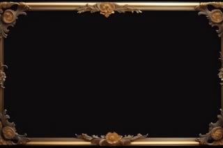 black background, (classic art frame),mythology story scenery