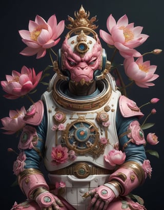 a beautiful rendition of astronaut,insanely detailed and intricate,Ásia traditional ratio,hypermaximalist,matte,cinematic,James  froud,ross tran,,LuxTechAI ,,monster ,TransformersStyle 
Budha lotus pose barong goodness good  icon  samurai peony  
Garuda humongous Sakura cherry balsam 