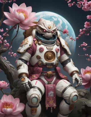 a beautiful rendition of astronaut,insanely detailed and intricate,Ásia traditional ratio,hypermaximalist,matte,cinematic,James  froud,ross tran,,LuxTechAI ,,monster ,TransformersStyle 
Budha lotus pose barong goodness good  icon  samurai peony  
Garuda humongous Sakura cherry balsam 