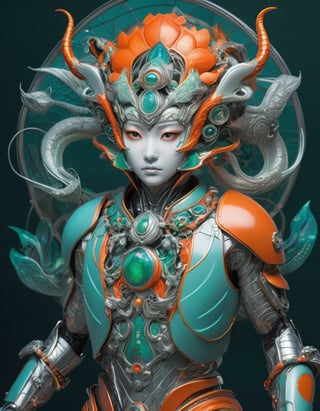 a beautiful rendition of astronaut,insanely detailed and intricate]silver   ratio,hypermaximalist,matte,cinematic,James  froud,ross tran,,LuxTechAI ,,monster ,TransformersStyle 
Budha lotus pose barong goodness good  icon  samurai green orange blue marine 