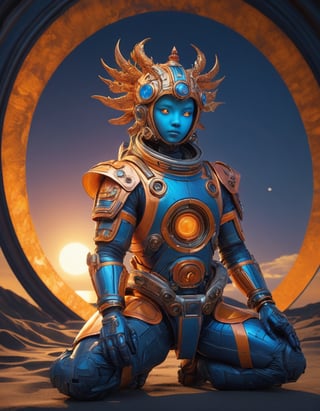 a beautiful rendition of astronaut,insanely detailed and intricate,copper  ratio,hypermaximalist,matte,cinematic,James  froud,ross tran,,LuxTechAI ,,monster ,TransformersStyle 
Budha lotus pose barong goodness good  icon  samurai blue marine orange sun set temple 

