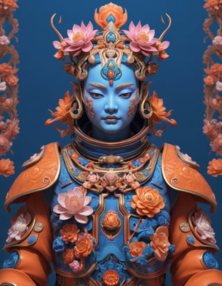 a beautiful rendition of astronaut,insanely detailed and intricate,Ásia traditional ratio,hypermaximalist,matte,cinematic,James  froud,ross tran,,LuxTechAI ,,monster ,TransformersStyle 
Budha lotus pose barong goodness good  icon  samurai peony  Sakura
Garuda humongous  blue marine orange colours 
