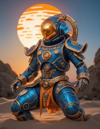 a beautiful rendition of astronaut,insanely detailed and intricate,copper  ratio,hypermaximalist,matte,cinematic,James  froud,ross tran,,LuxTechAI ,,monster ,TransformersStyle 
Budha lotus pose barong goodness good  icon  samurai blue marine orange sun set
