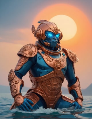 a beautiful rendition of astronaut,insanely detailed and intricate,copper  ratio,hypermaximalist,matte,cinematic,James  froud,ross tran,,LuxTechAI ,,monster ,TransformersStyle 
Budha lotus pose barong goodness good  icon  samurai blue marine orange sun set
