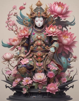 a beautiful rendition of astronaut,insanely detailed and intricate,Ásia traditional ratio,hypermaximalist,matte,cinematic,James  froud,ross tran,,LuxTechAI ,,monster ,TransformersStyle 
Budha lotus pose barong goodness good  icon  samurai peony  
Garuda humongous 