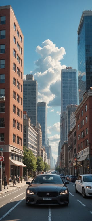 score_9, score_8_up, score_7_up, score_6_up, score_5_up, score_4_up,
BREAK 
outdoors, sky, day, cloud, blue sky, no humans, ground vehicle, building, scenery, motor vehicle, city, car, road, cityscape, street, skyscraper, real world location