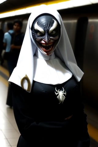 venom nun,in metro staation ,rebnun


