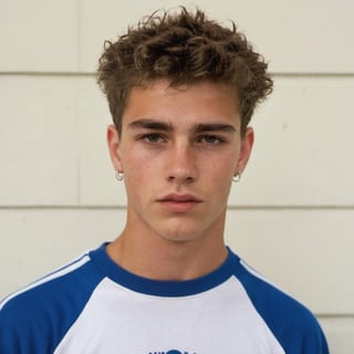 19 years old man, gq, handsome, caucasian, ashkenazi jew, Israelite, mature, brown hair, curly hair, wavy hair, scruffy face, very hairy, y2k fashion, peircing, bully, jock, Danny Deferrari, clean shaved, yearbook photo, dsquared, hot, defined jawline, male model, Gen Z, soft lighting, skater boy, cool, senior highscool, thick eyebrows, hot, 2000s,

8k, cinematic lighting, very dramatic, very artistic, soft aesthetic, innocent, realistic, masterpiece, ((perfect anatomy): 1.5), best resolution, maximum quality, UHD, life with detail, analog