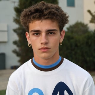 19 years old man, gq, handsome, caucasian, ashkenazi jew, Israelite, mature, brown hair, curly hair, wavy hair, scruffy face, very hairy, y2k fashion, peircing, bully, jock, Danny Deferrari, clean shaved, yearbook photo, dsquared, hot, defined jawline, male model, Gen Z, soft lighting, skater boy, cool, senior highscool, thick eyebrows, hot, 2000s,

8k, cinematic lighting, very dramatic, very artistic, soft aesthetic, innocent, realistic, masterpiece, ((perfect anatomy): 1.5), best resolution, maximum quality, UHD, life with detail, analog