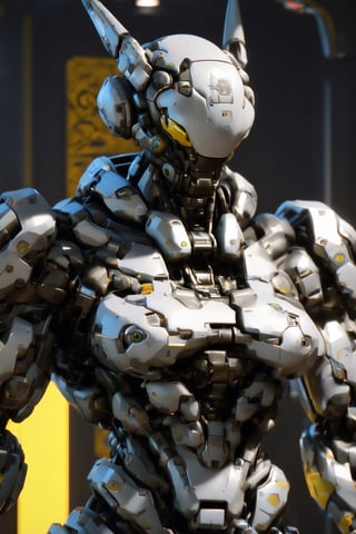 masterpiece, best quality, aesthetic, 
cyborg, solo, no humans, helmet, standing, portrait, close-up, tracing, nvidia rtx, super-resolution, unreal 5, subsurface scattering, pbr texturing, post-processing, anisotropic filtering, depth of field, maximum clarity and sharpness,