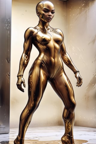 score_9, score_8_up, ultra sharp detail,comic book, looking at viewer, (((full body)))
BREAK chrome skin, 1girl, solo,african girl, teenager, superhero, muscular
BREAK golden bodysuit, golden thighhighs, golden gloves, golden mask, golden skullcap, masked,<lora:659095807385103906:1.0>