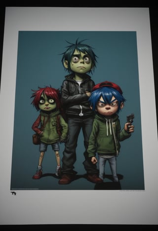 score_9, source_Poster, (?!-frame comic) Kidnapping by jamie christopher hewlett (Gorillaz), All Color