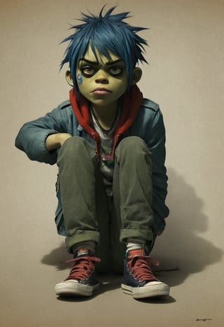 score_9, source_Poster, (?!-frame comic) Persuade by jamie christopher hewlett (Gorillaz), All Color