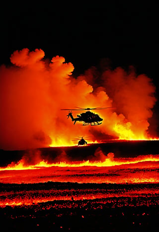 Capture images of the battlefield (through thermal imaging and night vision cameras)Battlefield scene, helicopter, 
debris,explosion,DonMD34thM4g1cXL,Clear Glass Skin