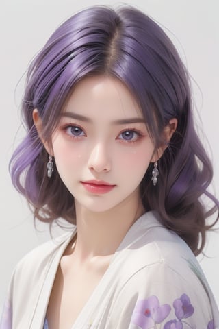 (((A faint smile))),masterpiece,high quality,best quality),(colorful),(delicate eyes and face),volumatic light,ray tracing,extremely detailed CG unity 8k wallpaper,(ahoge:1.3),best quality,official art,(((light from the sky))),floating hair,light shines on hair,whultra-detailed,(((extremely detailed cg 8k wallpaper))),(crystalstexture skin:1.4),(extremely delicate and beautiful),(white skin),looking_at_viewer,kinghere fensejiaren,,realistic,crying,1girl,solo,raiden shogun,tears,japanese clothes,chibi,open mouth,white background,braid,long hair,sash,kimono,simple background,bangs,obi,hair ornament,wavy mouth,crying with eyes open,purple eyes,purple kimono,purple hair,sad, 