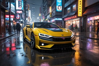 (((1girl))),city,cyberpunk,(streetscape:1.1),(neons:1.2),ray tracing,street,night view,high reflection,YANGWANG U9,,masterpiece,clouded over,hdr,sports car,car,(rain:1.1),rainy days,