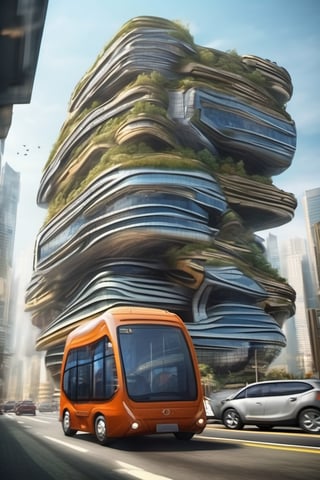 the bes quailty of realistic image of building future realistic building of image in the town city of big size show in image crude city trafic motor car bick fantastic image