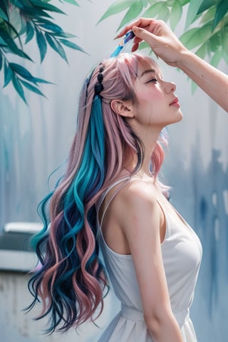 pink hair