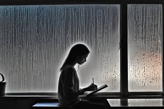 My friend the artist and poet on a rainy evening on glass,
He drew my love, revealing to me a miracle on earth,
I sat silently by the window and enjoyed the silence,
My love has always been with me since then