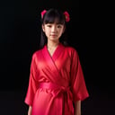 best quality, extra resolution, view from above, full body portrait of beautiful (AIDA_LoRA_MomoS:1.02) <lora:AIDA_LoRA_MomoS:0.71> in a (pastel red kimono dress:1.1) posing in front of (black background:1.5), little asian girl, pretty face, seductive, wearing kimono, kimono dress, Japanese national dress, cinematic, dramatic, studio photo, studio photo, kkw-ph1, hdr, f1.5, getty images, (colorful:1.1)