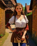 best quality,masterpiece,highly detailed,ultra-detailed, <lora:neg4all_bdsqlsz_V3.5:-1>,1girl, (Chausses),An armor made of chainmail leggings (medieval  Germany village market), <lora:de-anime-er_v10:-0.2>  <lora:German_architecture_last:1> <lora:medieval_last:1> <lora:Flat_Design_last:1>  <lora:disarrayhair_last:2> <lora:soft_last:0.75>, extremely detailed eyes, fantastic details full face, mouth, trending on artstation, pixiv, cgsociety, hyperdetailed Unreal Engine 4k 8k ultra HD,, Portrait Photography Style, expressive, emotive, intimate, by Annie Leibovitz, Richard Avedon, Steve McCurry