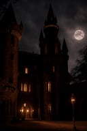 Wide angle photorealistic highly detailed 8k raw photo, (Dimly lit, opulent castle perched:1.3), Cinematic shadows, Ancient halls, (Count Dracula emerges:1.2), Aristocratic charm, Malevolence, (Vampiric hunger:1.3), Gothic opulence, Timeless evil, Ethereal moonlight, Crimson eyes, (Insanely detailed:1.3)
