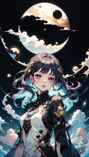 (masterpiece,top quality,best quality,official art,beautiful and aesthetic:1.2),<lora:Dreamwave v3:0.9>,dreamwave,harajuku_mimi,android,smoke,aesthetic,vortex,2d_harajyuku,beautiful woman,(elegant:1.2),flactal art,(zentangle:0.5),colorful,crystal,gold.,(sexy),wind,storm,backlighting,solar eclipse,long hair,vogue,depth of field,translucent,floating,