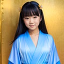 (masterpiece:1.3), extra resolution, distant short, full body portrait of adorable (AIDA_LoRA_MomoS:1.07) <lora:AIDA_LoRA_MomoS:0.75> in a (blue opal kimono dress:1.1) posing in front of (golden background:1.3), little asian girl, pretty face, naughty, funny, happy, playful, intimate, wearing kimono, kimono dress, Japanese national dress, dramatic, composition, studio photo, studio photo, kkw-ph1, hdr, f1.6, (colorful:1.1)