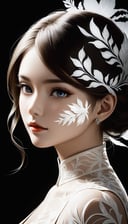 fantasyArt,1girl,Elegant,Portrait Photogram,detailed gorgeous face,