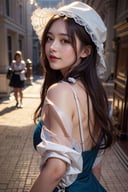 <lora:GirlfriendMix2:1>1girl,wearing sexy maid dress, good hand,4k, high-res, masterpiece, best quality, head:1.3,((Hasselblad photography)), finely detailed skin, sharp focus, (cinematic lighting), soft lighting, dynamic angle, [:(detailed face:1.2):0.2], medium breasts,(((inside mansion))),