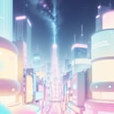 <lora:KawaiiTech-20:1>, kawaiitech,pastel color, kawaii,  cute colors ,scifi,  pink,city, metropolis 