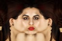 Head Texture, arabic girl, age 30, (face center,:1.2), brown eyes, dreadlocks, earrings, makeup, red lips, natural skin texture  <lora:Head Texture Map_v.1.0:1>