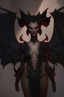 <lora:diablo_4_style:1>diablo 4 style, wings, horns, solo, 1girl, demon wings, demon horns