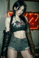 Grunge style beautiful woman,  <lora:z1l4-08:1> . Textured, distressed, vintage, edgy, punk rock vibe, dirty, noisy