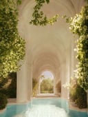 masterpiece, Dreamscape, white, pool, pleasant sunlight, perfect architecture, European architecture, pleasant  <lora:Dreamscape-000008:1>