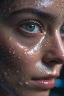 Hyperrealistic art RAW analog photo of a synthetic cyber girl, (detailed wet skin:0.8), (looking at viewer:1.2), (sharp focus, hyper detailed, highly intricate:1.20), (natural lighting:1.3), Extremely high-resolution details, vibrant rich colours with professional photographic lighting, realism pushed to extreme, fine texture, incredibly lifelike, cinematic, 35mm film, 35mm photography, film, photo realism, DSLR, 8k uhd, hdr, ultra-detailed, high quality, high contrast