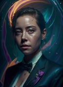 <lora:locon_aubrey_v1_from_v2_64_32:0.8>, <portrait of sks woman in tuxedo, feminine, epic >,energetic and colorful streams of light (photo, studio lighting, hard light, sony a7, 50 mm, hyperrealistic, big depth of field, mate skin, pores, wrinkles, concept art, colors, hyperdetailed, hyperrealistic), with professional color grading, soft shadows, bright colors, daylight